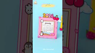 DIY Paper Calendar| 2026 Calendar #diy #papercraft #craft #art #shorts #shortvideo #youtubeshorts
