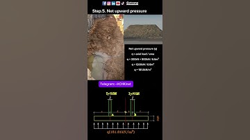 Trapezoidal combined footing design step.5. Net upward pressure