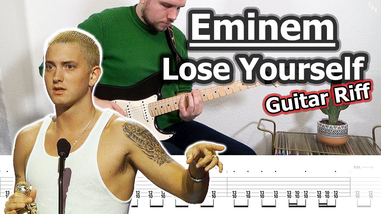 Eminem - Lose Yourself Guitar Riff (with Tabs) - YouTube