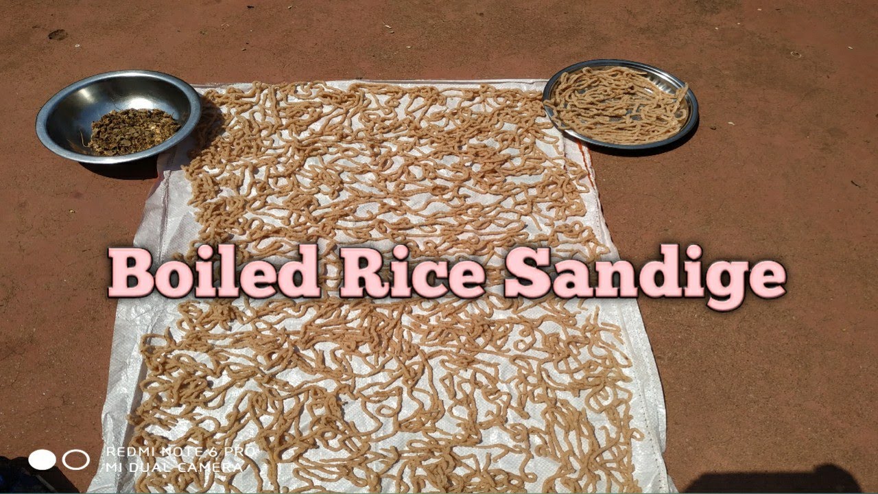Mangalore Boiled Rice Sandige / ಅನ್ನದ ಸಂಡಿಗೆ - YouTube