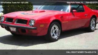 1974 Pontiac Trans Am SD 455 - for sale in Pompano Beach, FL 33062