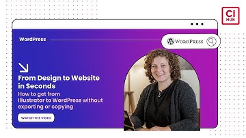 How to get from Illustrator to WordPress without exporting or copying with the CI HUB Connector