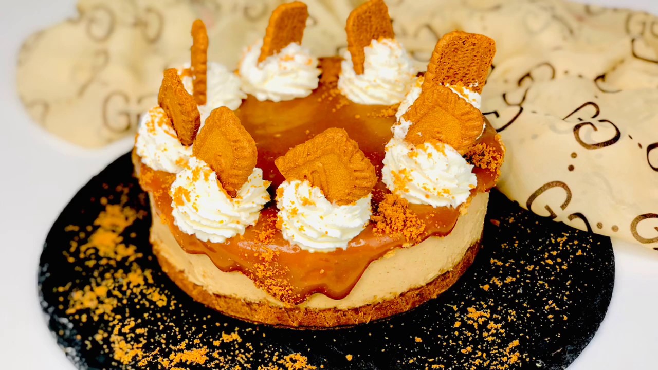 اطيب طريقة لعمل تشيز كيك اللوتس مع الكراميل مع تحضير كريمة اللوتس المنزليه من غير جيلاتين من غير فرن