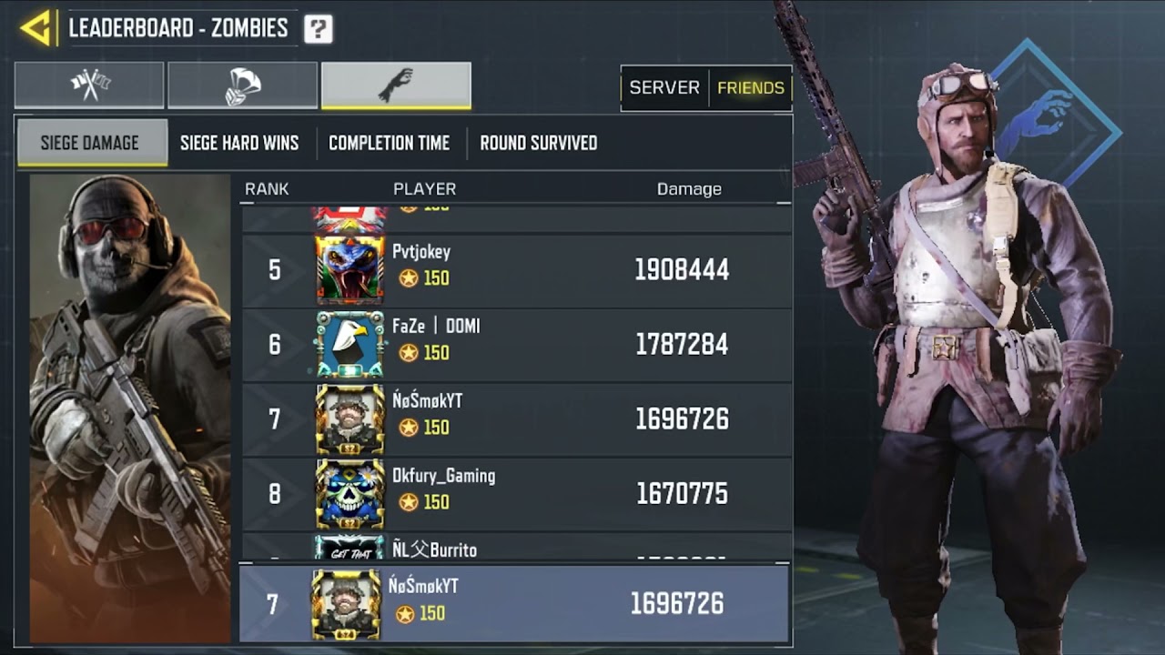 We made top 10 on the leaderboard for zombies
