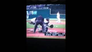 Jeter gets hit