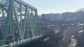 荒川の鉄橋を走る列車たち【e231系、e233系、e257系、e253系、EH500貨物列車】