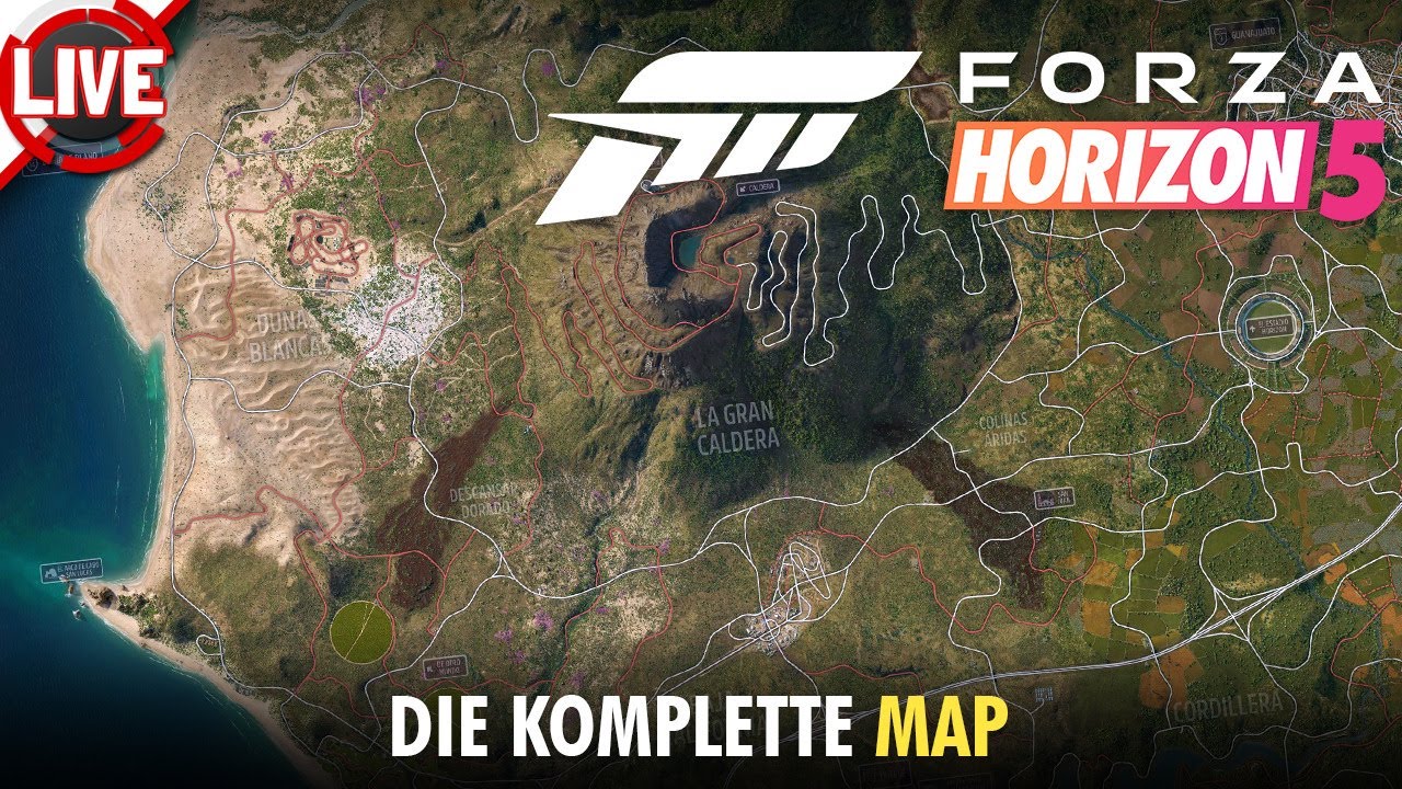 FORZA HORIZON 5 Die komplette MAP 😍 Wir schauen gemeinsam drauf