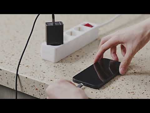 Мережевий зарядний пристрій Vention 1xUSB-C 30 Вт PD3.0 QC4.0 PPS Чорний, видео 1