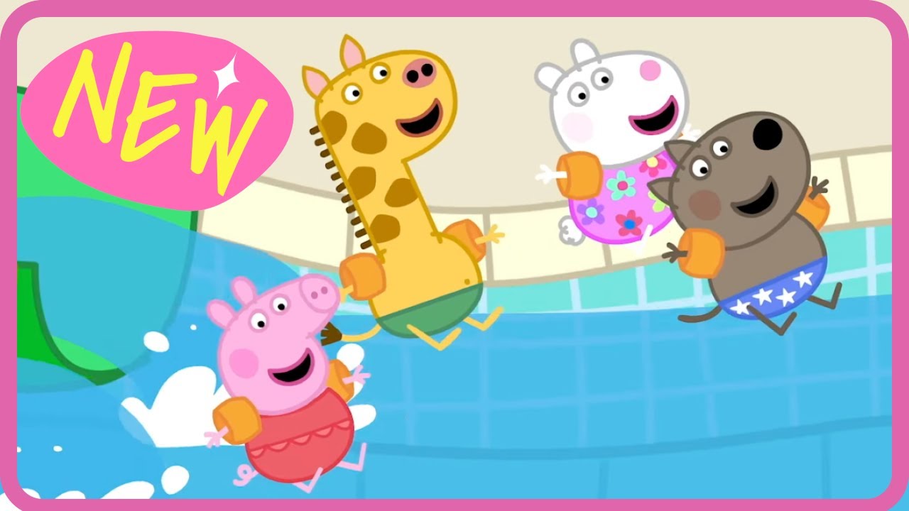Let’s Go To The Water Park With Peppa! 🌊 Peppa Pig Tales English Episodes | Super Toons Kids TV