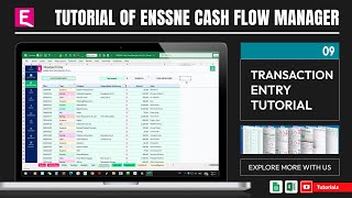 ENSSEN Cash Flow Manager Lite Version Tutorial - Transaction