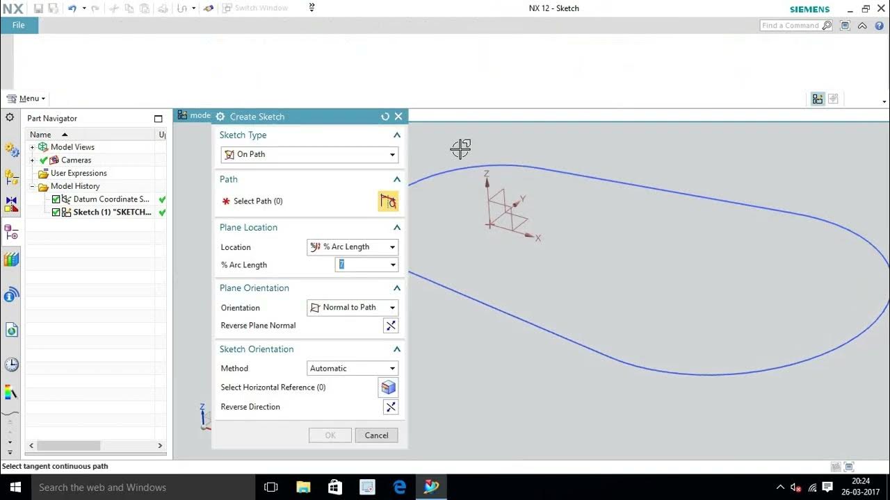 Sweep along guide and variational sweep in NX 12 YouTube
