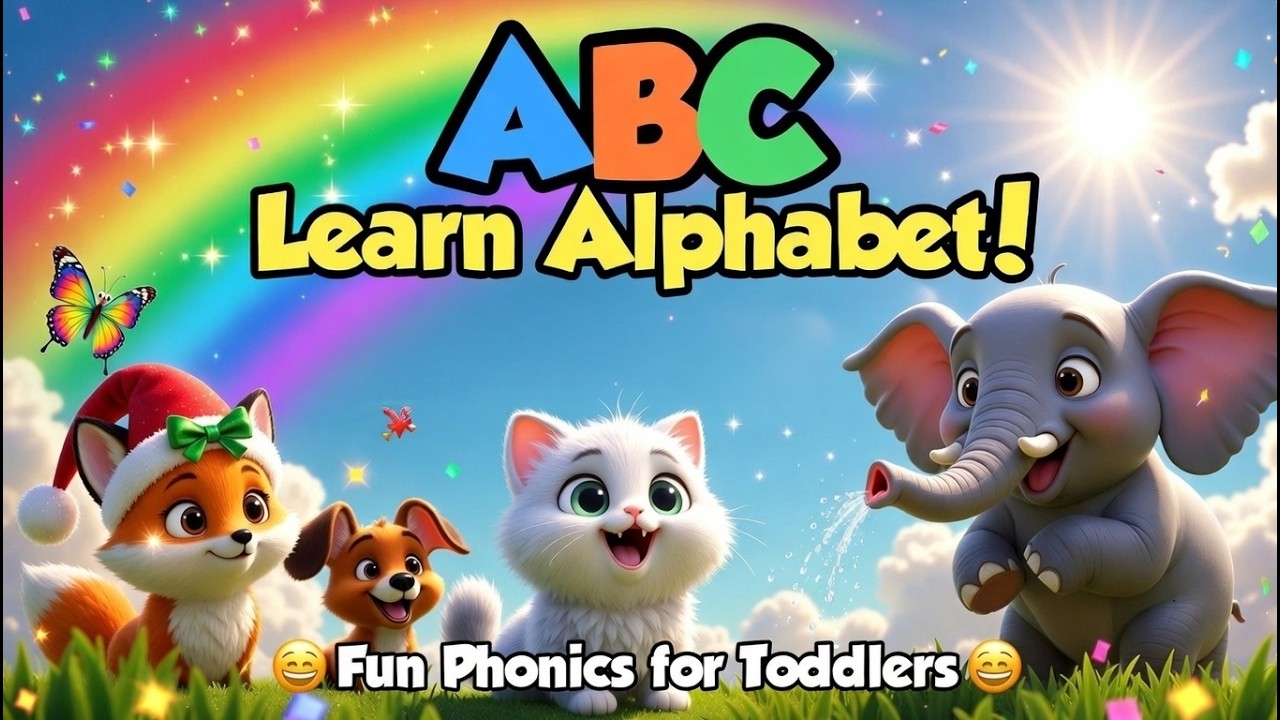 ABC Learn Alphabet 3D, Phonics for Kids, Toddlers & Preschoolers, No music