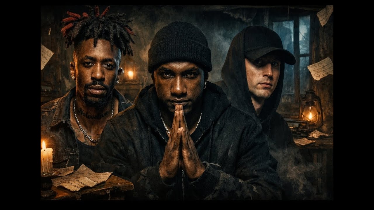 Dax ft. Hopsin, Nf -- Letters from the dark(Lyrics video)