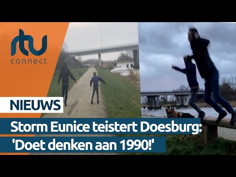 Storm Eunice teistert Doesburg