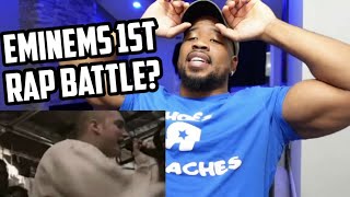 EMINEM'S 1ST RAP BATTLE? - DOPE SH...! - REACTION