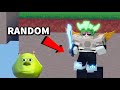 Random ITEMs.. against 100 players (Roblox Bedwars)