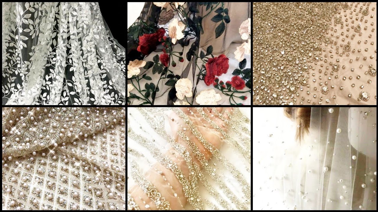 Luxury Embroidery Floral Lace Fabric/Bridal lace Fabric Detail video