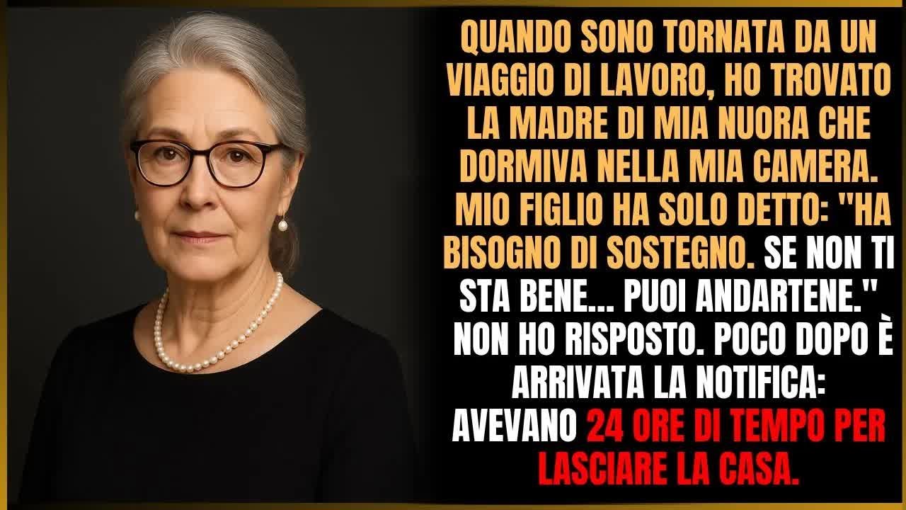 Mio figlio mi ha cacciata e ha dato il mio posto a sua suocera, ma la mia risposta lo ha sciocca