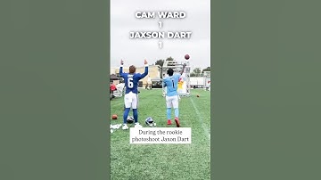 Jaxon Dart is more accurate than Cam Ward! #shorts #nfl #giants #titans