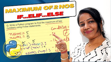 Python program to find maximum of two numbers | Python if statement program