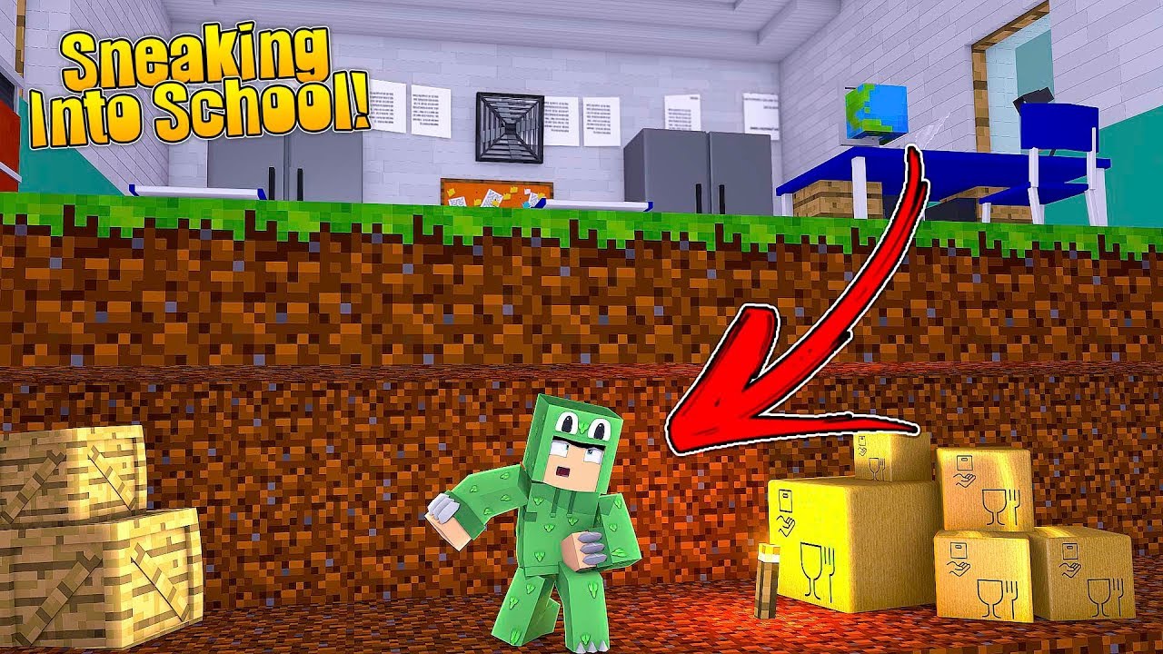 BREAKING INTO SCHOOL TUNNEL CHALLENGE w/ Little Lizard