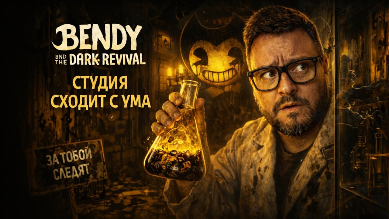 Bendy and the Dark Revival — Полное Прохождение [RU] | Студия Сходит С Ума. Часть 2. Финал