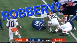 colts @ browns NFL Highlights reaction video Week 7