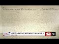 Rare 1820s copy of Declaration of Independence on display in Richmond