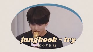 jungkook - try (cover) with english lyrics