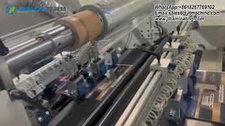 NFM-EW1080 Automatic Window Laminating Machine with DE-Plastic Film Rewinding Device and Hot Knife