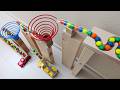 Marble Run Race ☆ HABA Slope + Cuboro + Bornelund Quadrilla + Transparent pipe