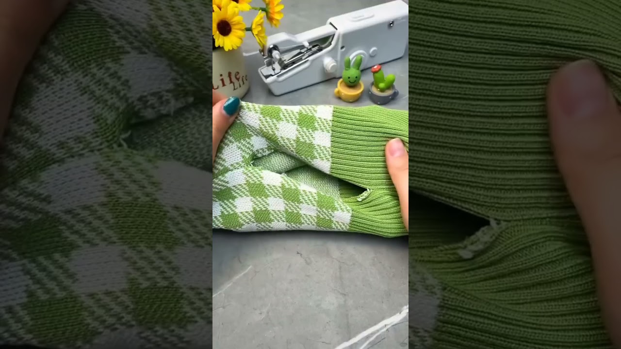 "Embark on a sewing journey with the Stitch Handheld Cordless Portable Sewing Machine.