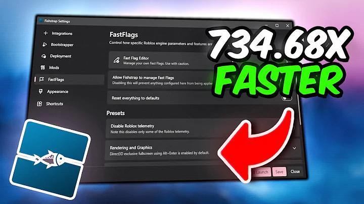 BEST Fishstrap Settings & Fast Flags - BOOST FPS & LOW PING (Roblox Optimization)