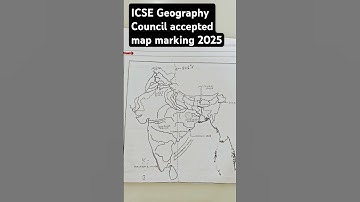 ICSE Geography Map Marking accepted by ICSE board 2025#MapMarking#Shorts#IcseGeography2025#MapAnswer