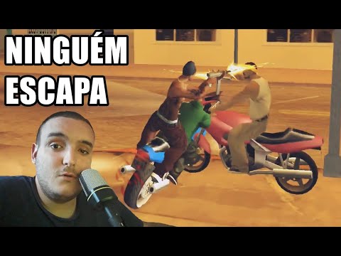 GTA San Andreas #03 - Big Smoke dando FUGA de MOTO!! (MELHOR MISSÃO) 