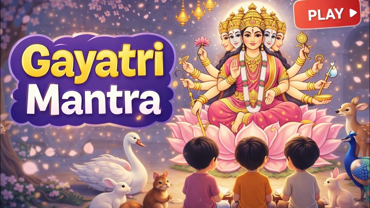 Gayatri Mantra for Children |daily Chanting 108 time🙏for Positive Energy & Focus