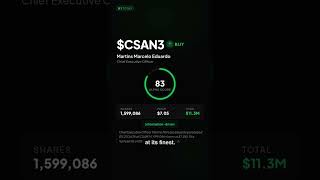Top Insider Trades Today -- CSAN3 BOUGHT | FilingIQ #Shorts