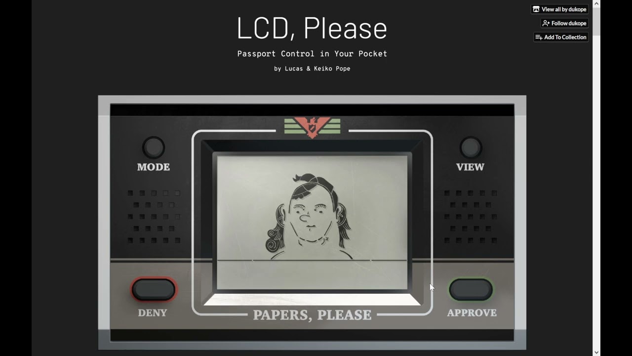 「Papers, Please」誕生10周年記念で生まれた無料デメイク作品「LCD, Please」プレイレビュー