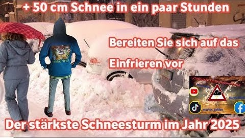 Unwetterwarnung: Der stärkste Schneesturm im Jahr 2025 kommt über Deutschland. Frost und Schnee