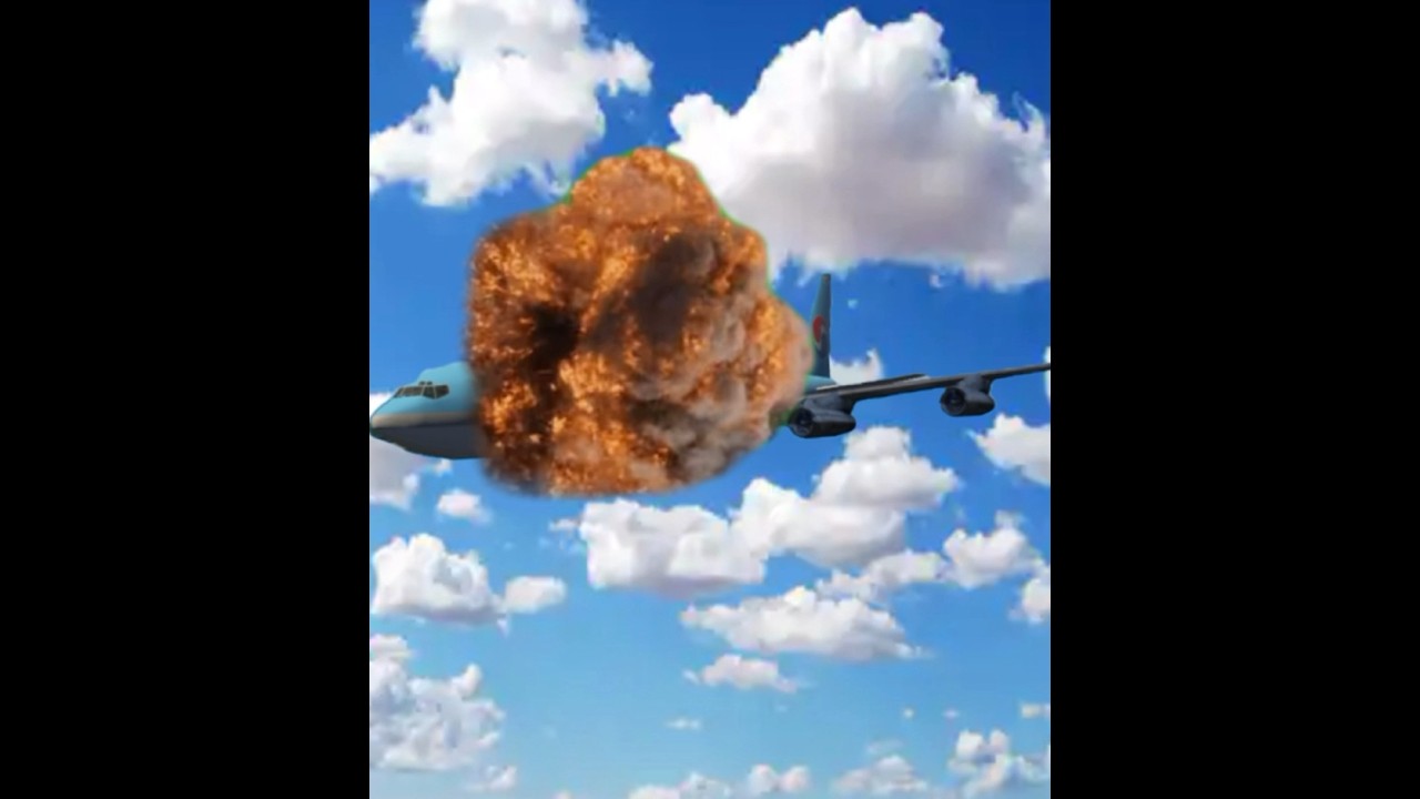 Korean air 858 crash animation