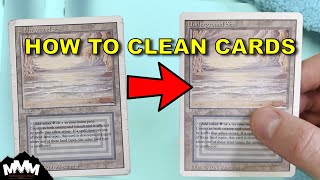 How to Clean Your Magic Cards  | Getting Cards Ready for Grading - Magic, Pokemon, Yugioh