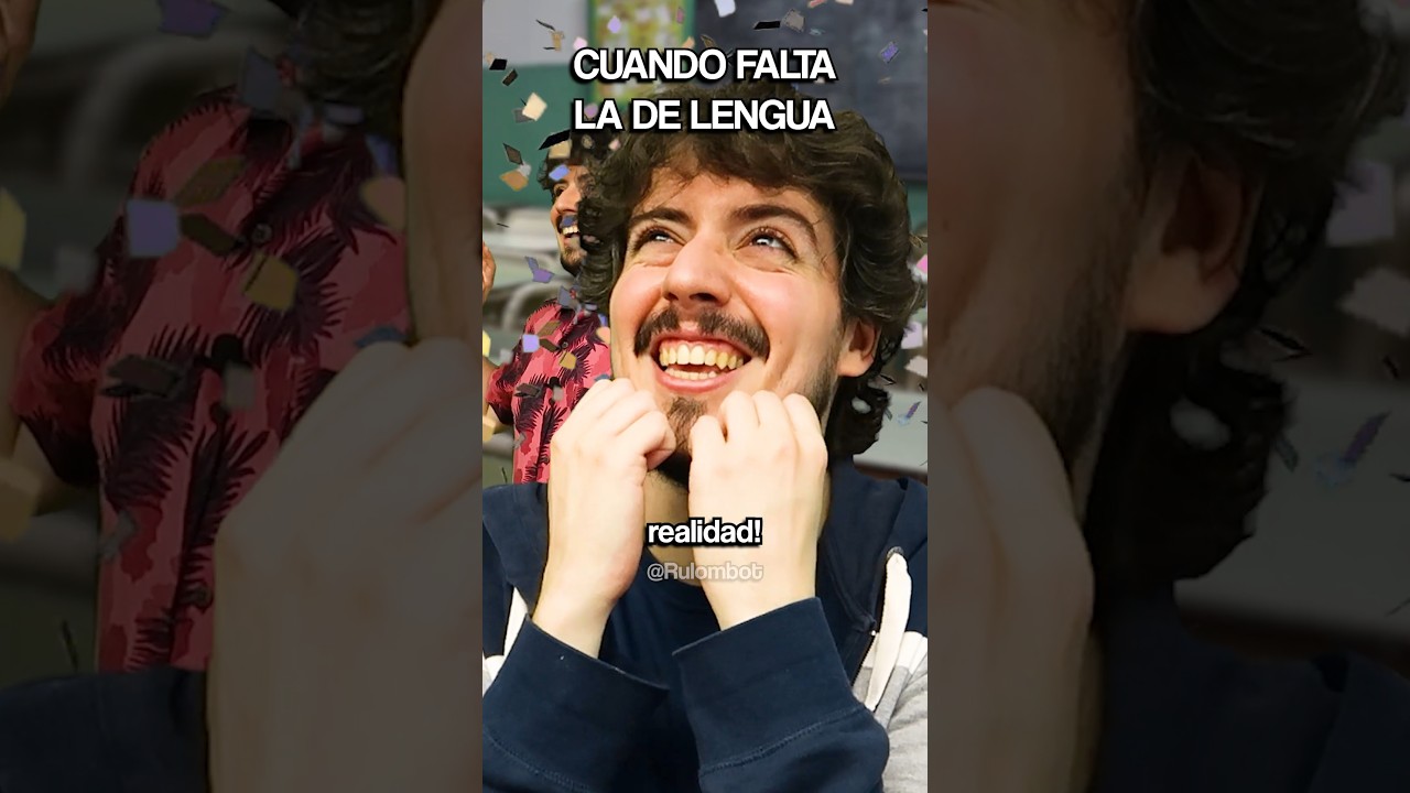 CUANDO FALTA LA DE LENGUA 👩‍🏫🥳 #humor #comedia #shorts