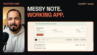 Can ChatGPT Turn a Voice-Note Transcript Into an App