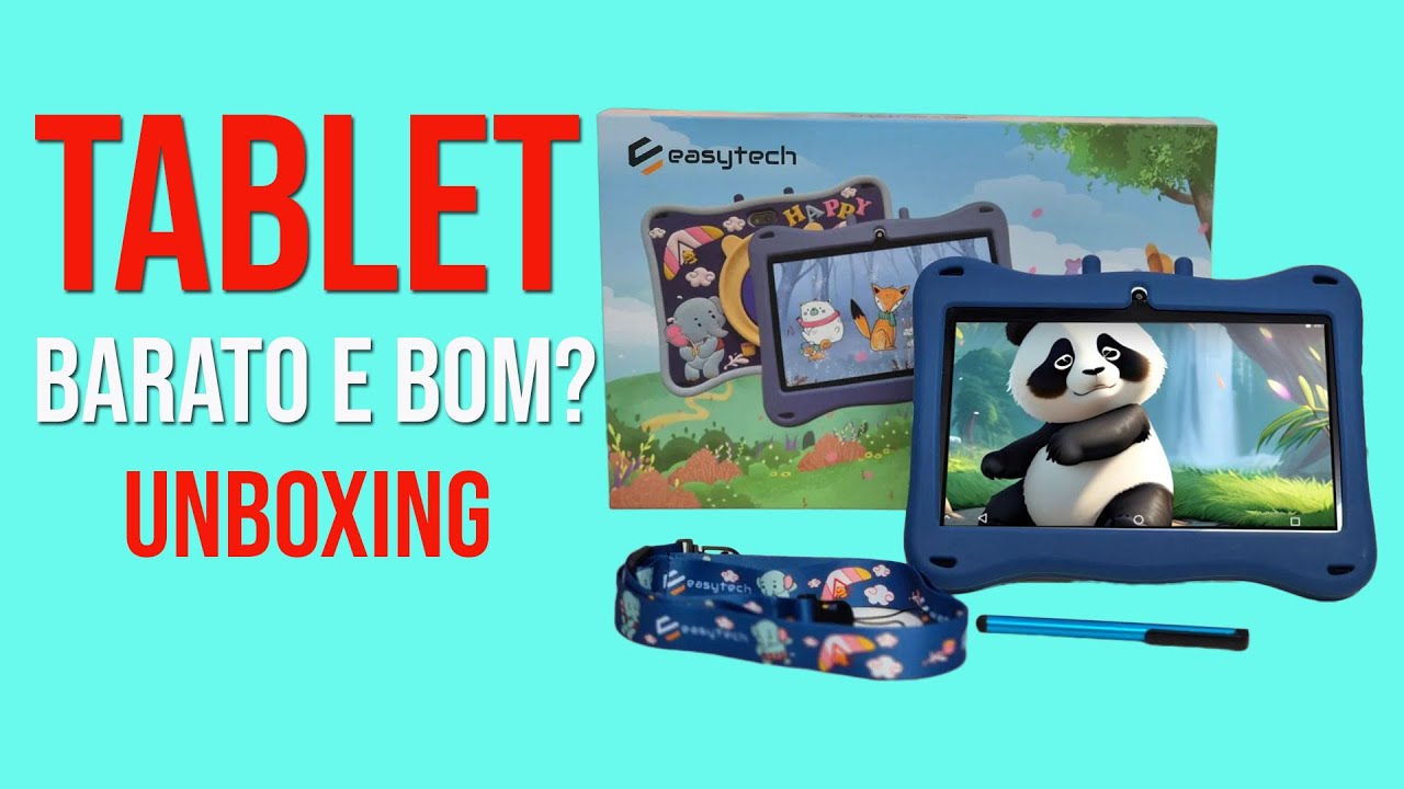 Tablet infantil EASYTECH E13 com 4GB e 64GB de armazenamento