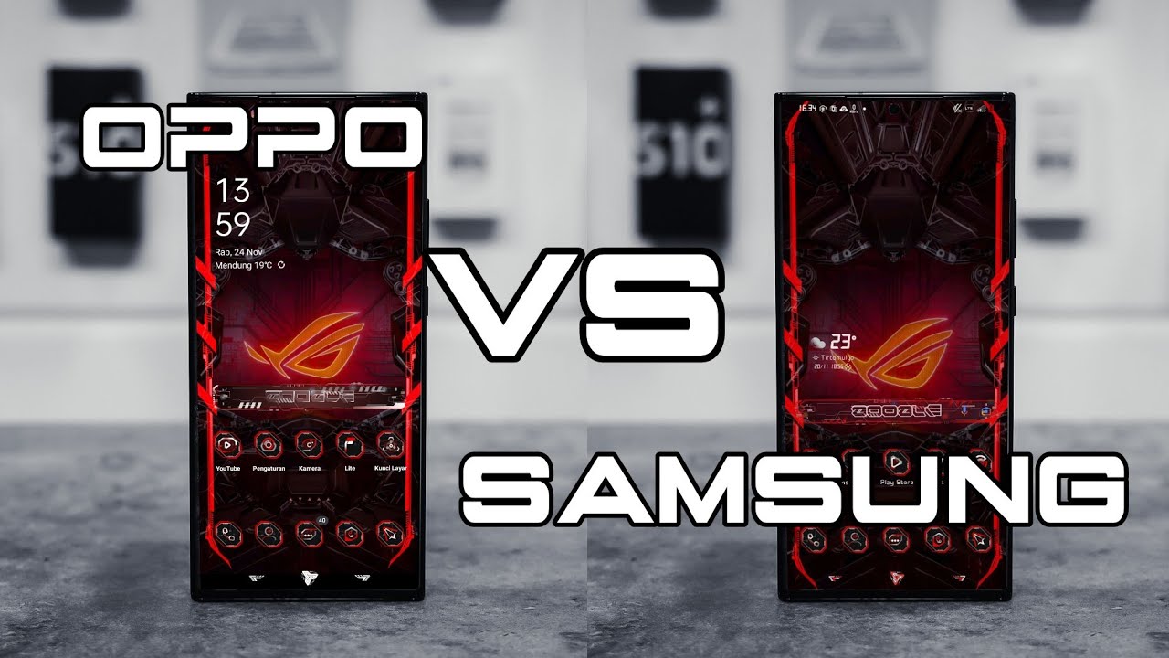 ROG THEME samsung and oppo/rellme android 11