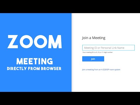 Video How To Join a Zoom Meeting Directly From Your Browser - youtube