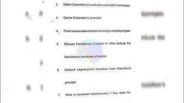 M.sc 1 semester physics paper|classical mechanics kumaun university question paper