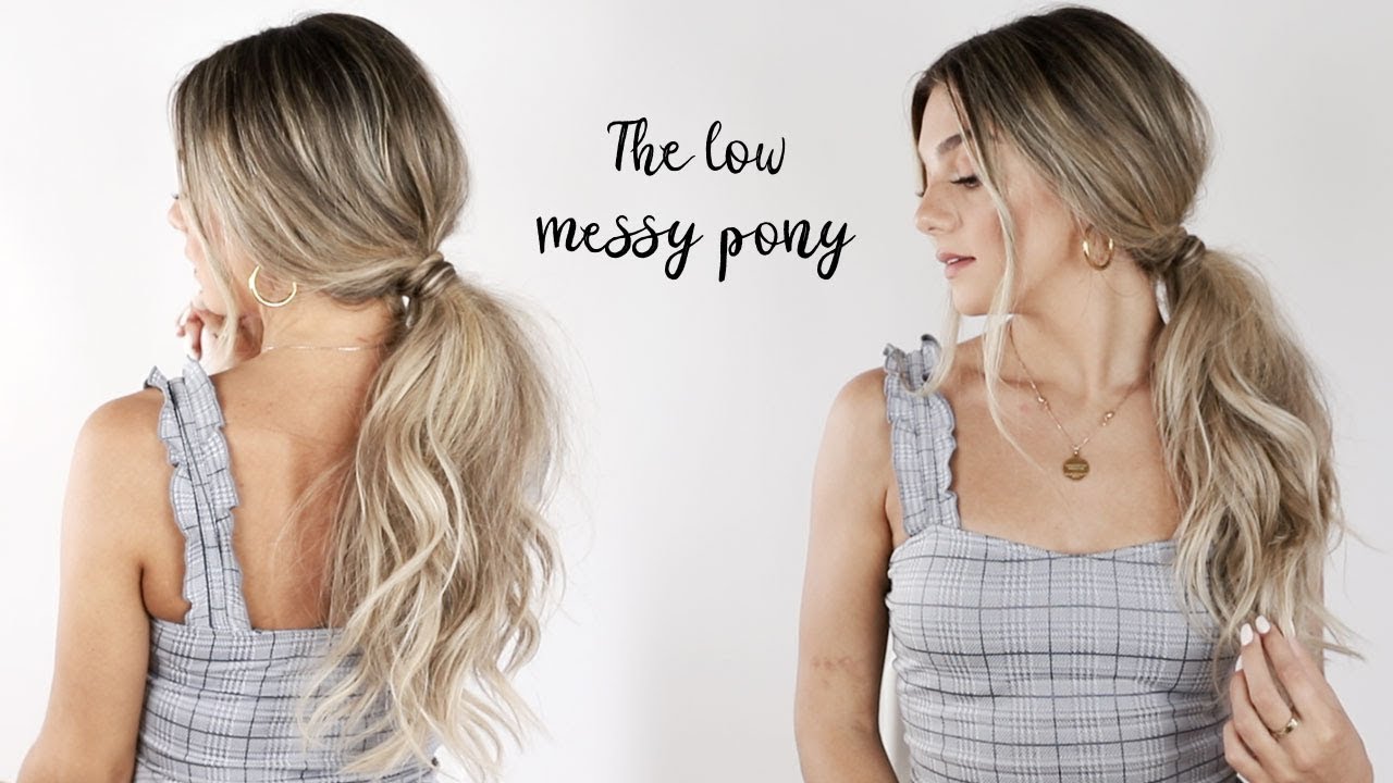 HOW TO CURLY PONYTAIL  NEW YEARS EVE HAIRSTYLE  YouTube