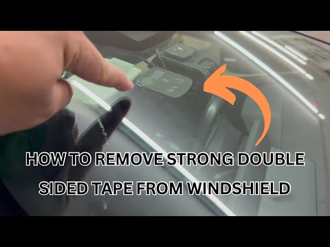 How To Remove 3m Double Sided Tape From Car Windshield