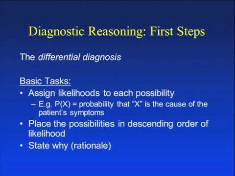 Diagnostic Reasoning I http://annarbor.com